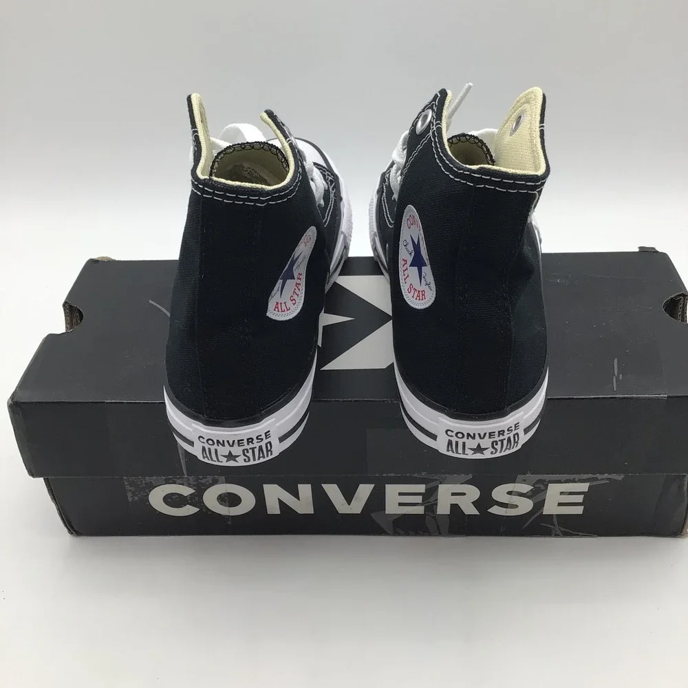 Converse Chuck Taylor All Star High Top Youth Black Sneakers 3J231 Size 1 Y NEW